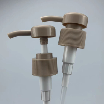 갈색인 로션 디스펜스 펌프 PP 24MM 분무 병 펌프