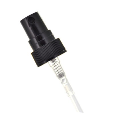 24MM 18MM 플라스틱 검은 분무기 분무기는 튜브 ODM으로 펌프질합니다
