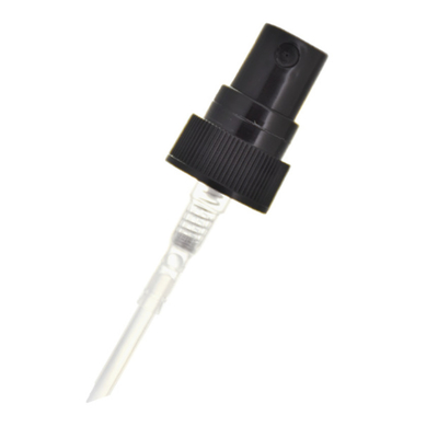 24MM 18MM 플라스틱 검은 분무기 분무기는 튜브 ODM으로 펌프질합니다