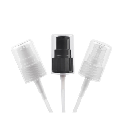 펌프와 10ML 비어 있는 플라스틱 로션 병은 투명한 푸른 분홍색을 녹색으로 만듭니다